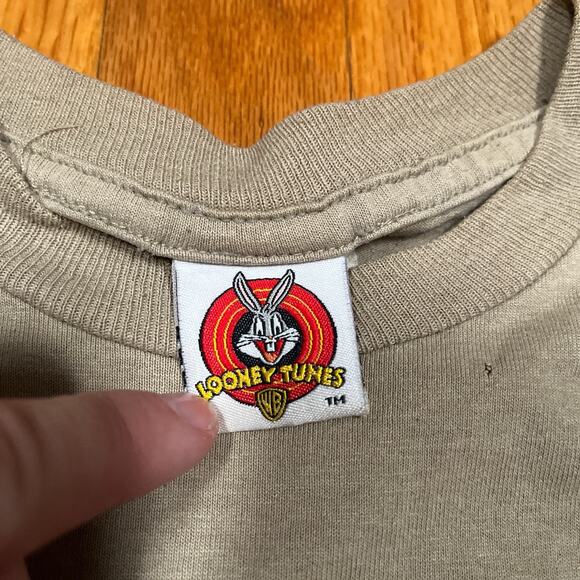 Vintage 90s Medium Looney Tunes T-Shirt Grunge Distressed USA Made Tee Cartoon - Picture 3 of 9